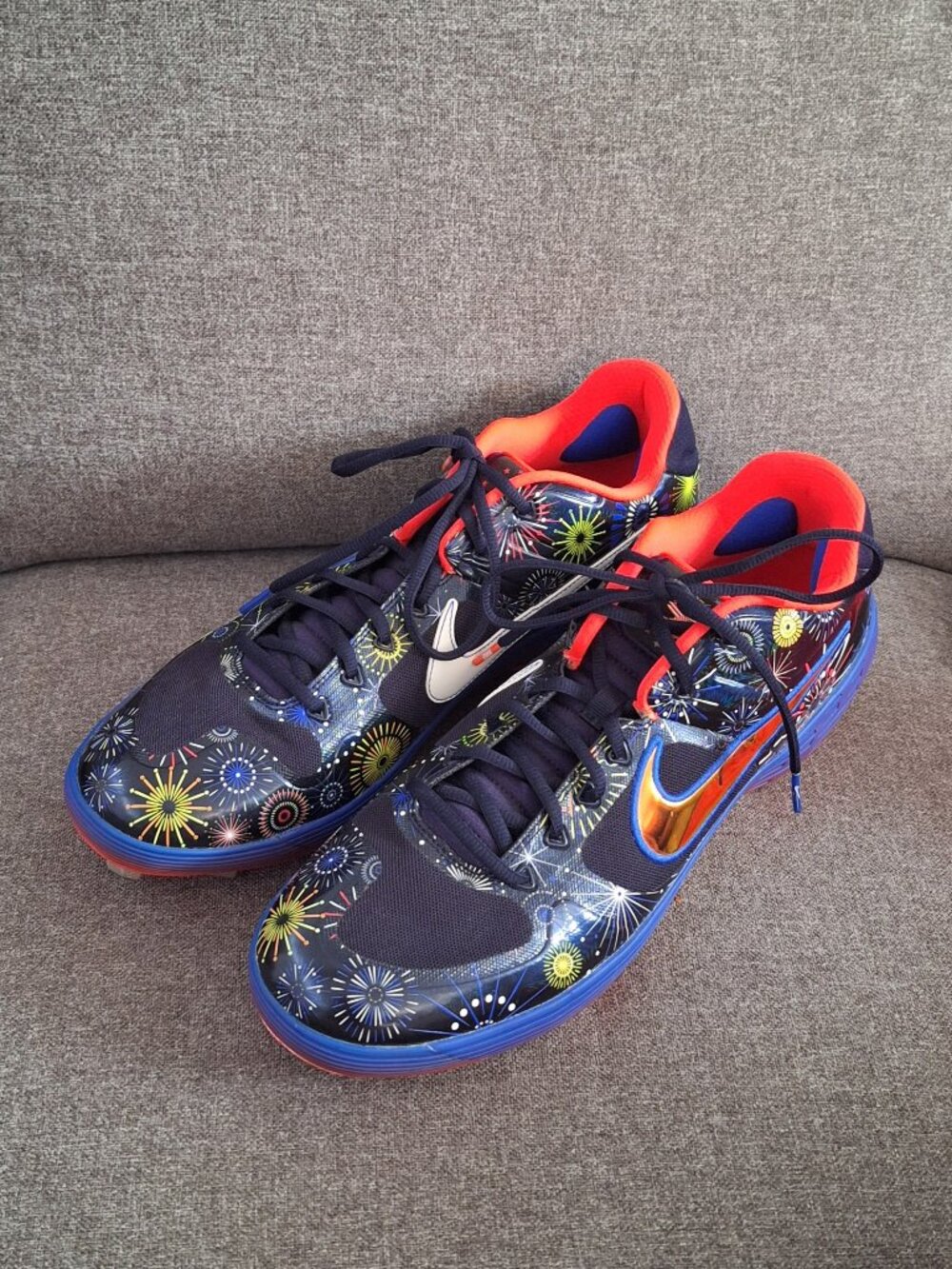 Nike Alpha Huarache Elite 2 Turf USA Fireworks Size 14